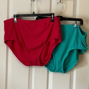 Kona Sol 2 Pair Women’s High Waist Full Coverage Swimwear Bikini Bottoms Size 1X